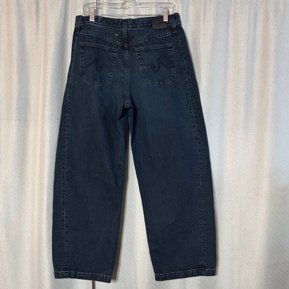 AG Jeans Hattie High-Rise Barrel Jeans Size 29 Japanese Fabric Dark Wash - Picture 5 of 8